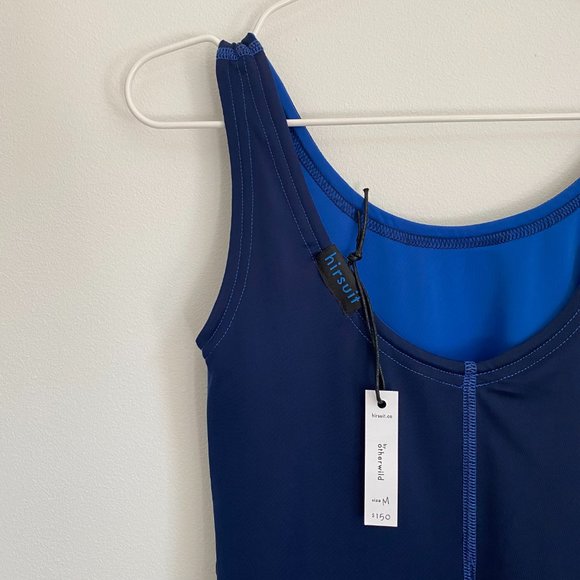 NWT Hirsuit Reversible One-Piece Retro Swim Navy/Cobalt, by Otherwild - Picture 4 of 15
